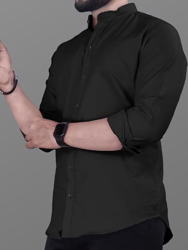 Image of Noble Monk Men's Pure Cotton Regular Fit Formal Shirt |Full Sleeve Men's Shirt