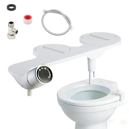 SRJQXH Bidet per WC, con Interfaccia da 3/8, non Elettrico Bidet Portatile, Pressione Dell'acqua Regolabile (Con Tubo Flessibile da 69 cm), per Pulizia Del Basso Ventre e Igiene Femminile