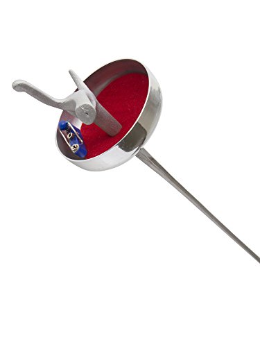 American Fencing Gear Fencing Epee Electric Sword Weapon National Grade with 1 Guard, 1 Guard Pad and German Fitting Tip and Barrel - Includes 1 Spare Blade - Size 5 (Pistol Grip, Right)