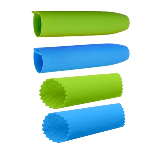 Éplucheur D'Ail En Silicone 2 Pièces Et Éplucheur D'Ail 2 Pièces Avec Couvercle Arrière, Roulement Et Épluchage Rapides, Outils De Cuisine Pratiques.