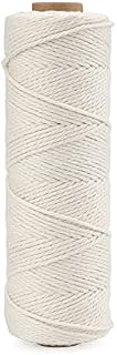 G2PLUS 100M Beige Gift String Twine, 1.5MM Cotton Wrapping Bakers String, Handicrafts Decorative Cord Twine for DIY Gift Decorations