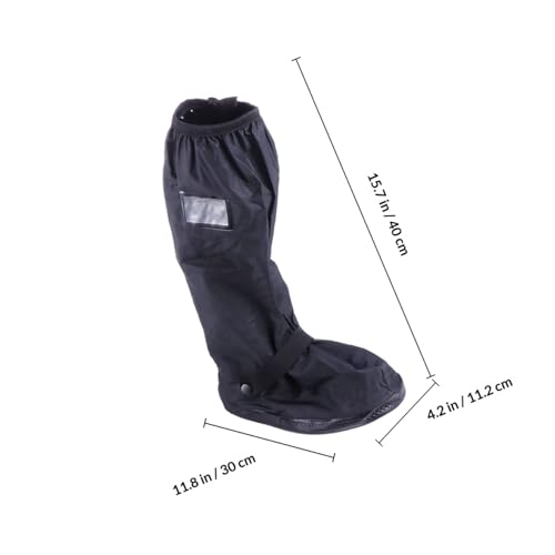Cubrezapatos impermeables WOONEKY para actividades al aire libre, con pegatinas reflectantes, material duradero, práctico para pesca y ciclismo, unisex miniatura 2