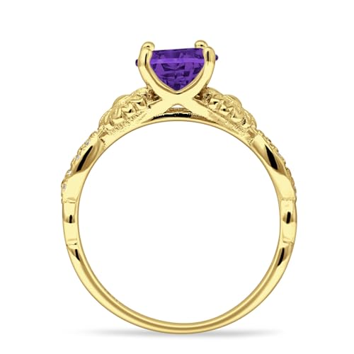 OMRANII Vintage Style Sunflower Marquise Shape Round Cubic Zirconia Wedding Engagement Ring Solid 925 Sterling Silver3