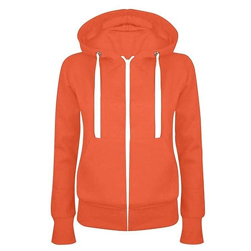 Veste sport femme zippée à capuche de mi-saison confortable
