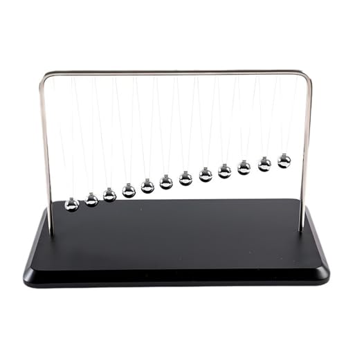 ニュートンのゆりかご 運動バランスボール 振り子の法則 スイング 回転 バランスボール デスク装飾 12球 ふりこりきがくきょくせんふりこ 創意蛇行ニュートン球 科学物理ガジェット 置物としてのデスクトップの使用に適している