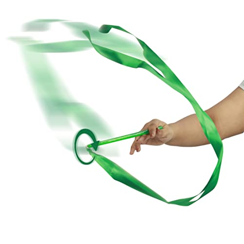 Image of GSi Ribbon Wands & Rings for Kids - Dance Ribbon Streamers with Sparkle Design & Rainbow Ribbons - Perfect for Toddlers, Preschool, Gymnastics, PE, Birthday Parties - Ages 2-12