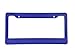 BLVD-LPF OBEY YOUR LUXURY Car Carbon Fiber Painted Style Blue Front Rear License Plate Frame Cover with Screw (Pack of 2)