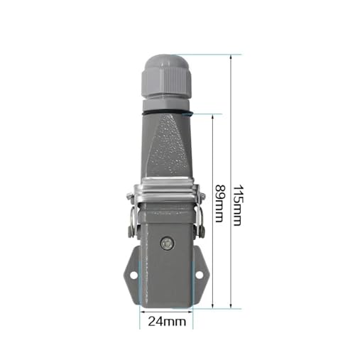Conector pesado 5 pines 10A 250V HA-005-3 miniatura 4