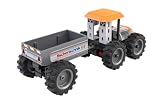 fischertechnik Tractor 576107 edukacyjny zestaw konstrukcyjny, traktor z przyczepą, do montażu dla dzieci od 7 lat, kolor pomarańczowy