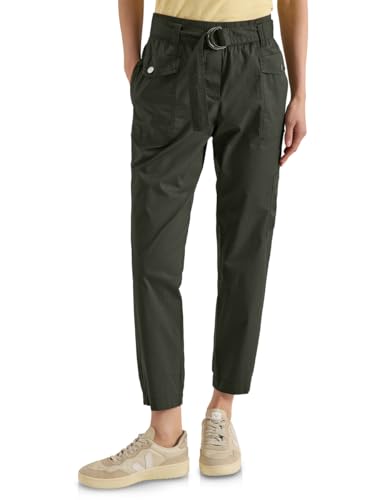 Pantalon slim Cecil 3818046 femme : pantalon ajusté noir stretch