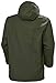 Helly-Hansen Workwear Mandal Adjustable Waterproof Jackets for Men - Heavy Duty Comfortable PVC-Coated Protective Rain Coat, 480 Army Green - X-Large