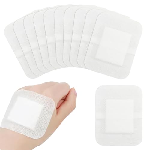 Adhesive Wound Dressings (100mm X 100mm) Sterile Dressings for Wounds Cuts Grazes Diabetic Leg Ulcers Venous Leg Ulcers Pressure Sores