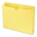 Smead File Jacket, Reinforced Straight-Cut Tab, 2" Expansion, Letter Size, Yellow, 50 per Box (75571)