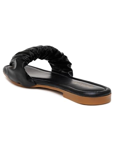 Image of Women's Radiant Flat Sandals Lightweight & Flexible Comfortable Design Anti-Skid Sole Versatile Style For Girls /Ladies