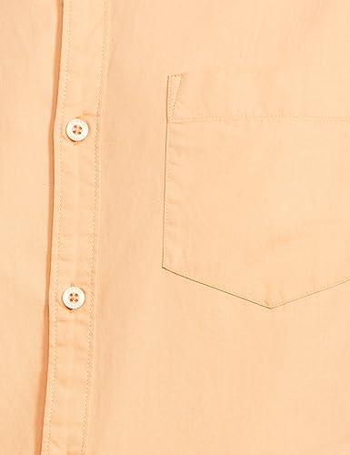 Image of Amazon Brand - Symbol Men's Solid Cotton Shirt | Chinese Collar | Casual | Plain | Full Sleeve | Summer-Regular Fit (Available in Plus Sizes)