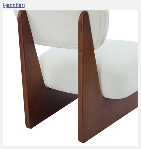 Sillón moderno sin brazos beige miniatura 7