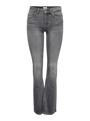 Only Onlblush Life Mid Flared Tai0918 Noos, Vaqueros Mujer, Gris (Grey Denim), XS