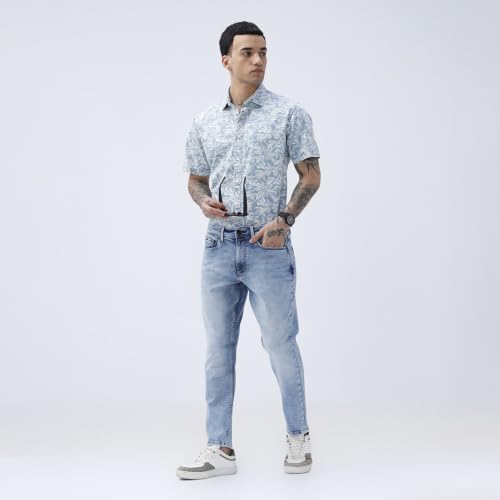 Image of BASICS Cotton Stretch Men's Jeans | Smart Casual Denim | Ultra-flexible stretch cotton denim. Modern style. Durable, breathable & built for all-day travel comfort.