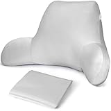 Cooling Reading Pillow Cover with Large Back Opening, Soft Replacement Slipcover for Husband Pillow, Removable & Machine Washable