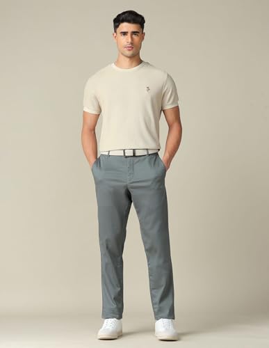 Image of U.S. Polo ASSN. Solid Slim Fit Cotton T-Shirts for Men - Breathable & Comfortable, Half Sleeves Mens Casual T Shirts