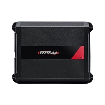 SounDigital 2 Channel 1200.2 Evox 669 WRMS 2 Ohm Amplifier Car Amp 12002EVOX (Renewed)