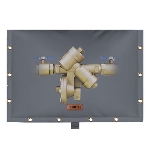 Image of Backflow Preventer Insulation Cover for Vacuum Breaker, 21 inch W x 16 inch H, Grey