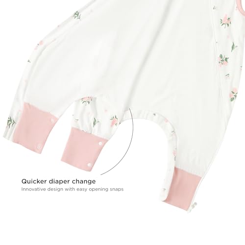 Image of Duomiaomiao 2 Pack 0.5 TOG Toddler Sleep Bag 6-12 Months 100% Cotton Lightweight Baby Sleep Sack with Feet, Breathable Comfy Toddler Wearable Blanket