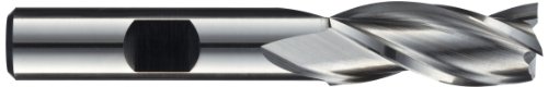 Image of 5110241 High Speed Steel (HSS) Square Nose End Mill, Inch, Weldon Shank, Uncoated (Bright) Finish, 3 Flutes, 4.5 inch Overall Length, 1.5000 inch Cutting Diameter, 1.25 inch Shank Diameter