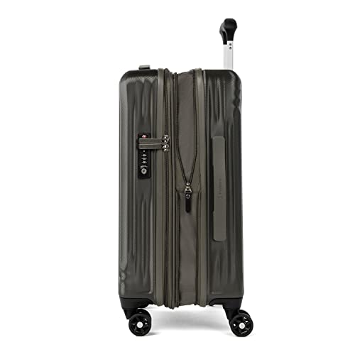 Image of Travelpro Maxlite Air Hardside Expandable Carry on Luggage, 8 Spinner Wheels, Lightweight Hard Shell Polycarbonate Suitcase, Slate Green, Carry On 20-Inch