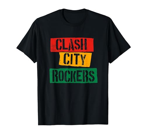 The Clash City Rockers T-Shirt, Men, Black, X-Large