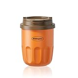 Sidagar Thermobecher Kaffeebecher mit Deckel, 310 ml delstahl Kaffee-to-go Becher Thermo, Auslaufsicherer Isolierbecher Travel Mug, Autobecher doppelwandig isoliert coffee-to-go becher (Orange)