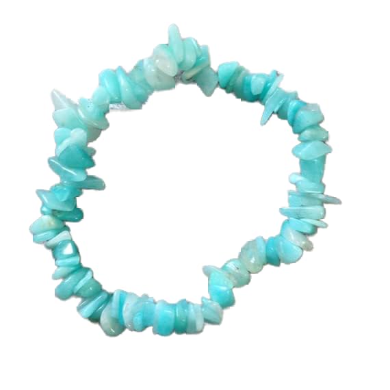 Bracelet amazonite homme femme perles brutes 3-6mm stbr-02806