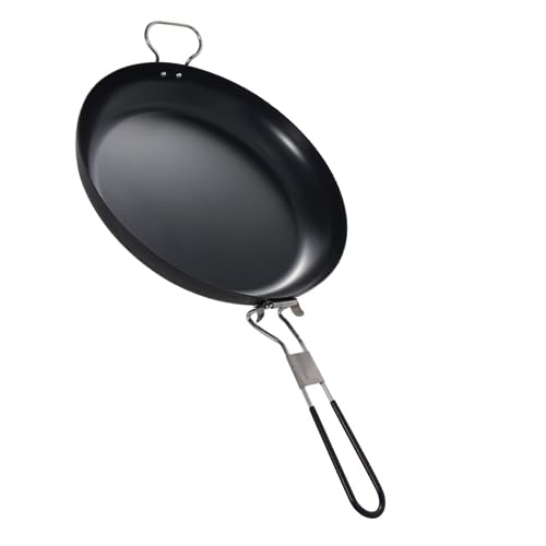 ARTSEWPLY 1pc Lightweight Non-Stick Camping Frying Pan Iron Cookware for Outdoor Cooking Easy to Clean Portable Design for BBQ Hiking and Picnics for Frying Burgers Eggs and Steaks