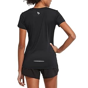 BALEAF Women’s Short Sleeve Running Shirts Athletic Lightweight Quick Dry Workout Training Yoga Crewneck Tops