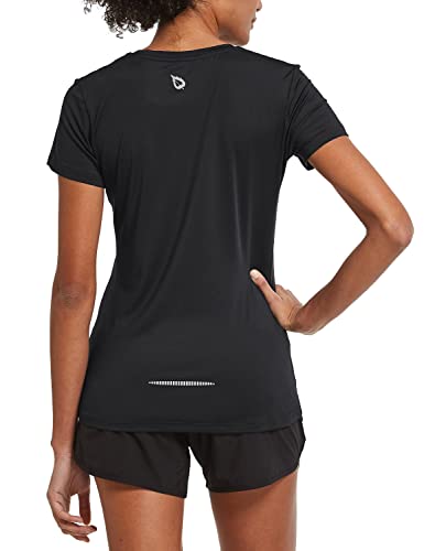 BALEAF Damen Sport Fitness T-Shirt Kurzarm Laufshirts Shortsleeve, leicht,...