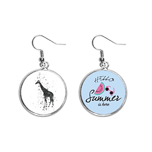 Pendientes de sandía y jirafa mexicana para looks de terraza y paseos junto al mar