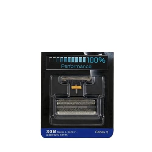 30B Ersatzfolie Und -schneider, Kompatibel Mit Braun, 7570, 7680, Serie 7000, 4000, 5000, 4735, 4736, 4737, 4747, 4775, 4835, 30B, Schwarze Klinge(1pcs)