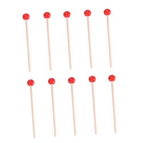 NULYLU 15個ミニ木製ハンマー おもちゃ 教育玩具 音楽マレット パーカッションスティック 幼児の手先運動 親子遊び 子供用 設計
