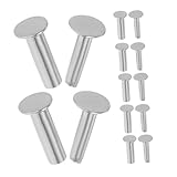 LALADEFIEE 7 Paia Perni in Acciaio Inossidabile per Manici Coltelli Rivetti Resistenti all Usura con Fissaggio Stabile e Facile Installazione Accessori per Manici da Taglio e Te