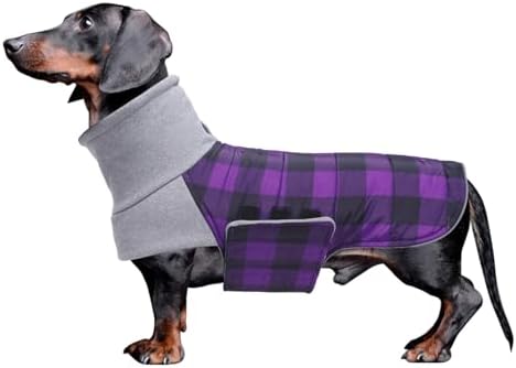 Geyecete Dachshund Dog Coat,Waterproof Teckel Coat,Winter Small D...