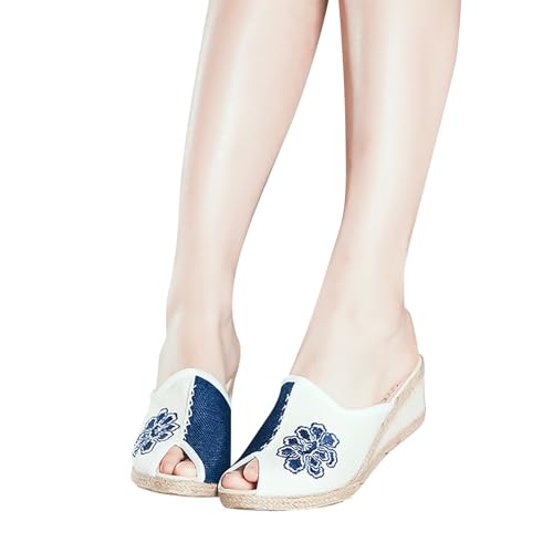 Espadrilles bouche de poisson femme compensées confortables 38 - 3