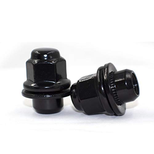 Image of Wheel Accessories Parts 20 Pcs M12x1.25 12x1.25 Thread OEM Factory Style Lug Nuts 1.5 inch Long Black 13 /16 inch 21mm 40224-JK00A 611-294 Fits Nissan Frontier Maxima Pathfinder 370Z (Pack of 2)