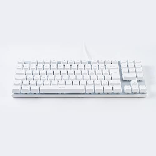Teclado Mecânico Aplus Tech Barak White Led Branco ABNT2 Switch O...