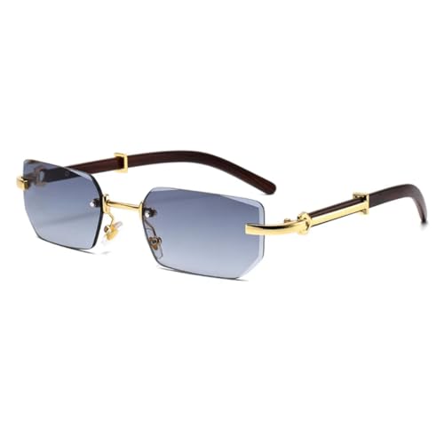 Lunettes de soleil rectangulaires unisexes pour les vacances et voyages