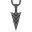 Arrowhead Necklace-Black
