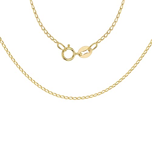 Collier maille gourmette or 9 carat le cadeau idéal en or 375/1000 pour un anniversaire