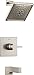 DELTA FAUCET T14474-SS, Stainless Zura Monitor 14 Series H2Okinetic Tub and Shower Trim