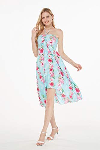 Image of Women's Hawaiian Luau Halter Dress in Signature Prints