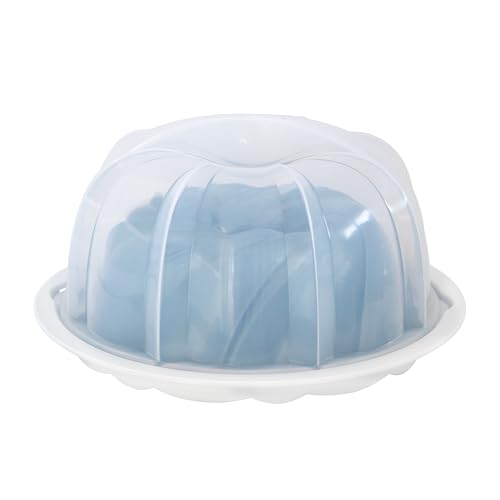 Image of Nordic Ware Formed Swirl Bundt with Keeper, 10 Cup, Twilight Blue