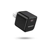 USB C Charger TECKNET Mini PD 20W Fast Charger Adapter Power Delivery 3.0 Wall Charger Compatible for iPhone 12/12 Mini/12 Pro/12 Pro Max/11, Galaxy, Pixel 4/3, iPad Pro (Cable Not Included) (Black)
